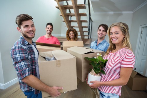 Moving van and team preparing for a same-day removal in Crystal Palace