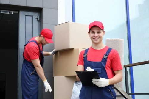 Furniture removals team handling home items in Crystal Palace