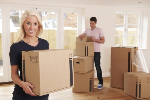 Packing boxes and materials for a move in Crystal Palace