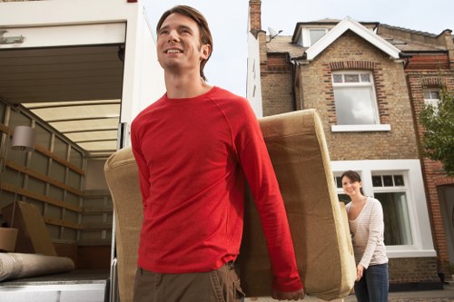 Prepared household items ready for a Crystal Palace house move