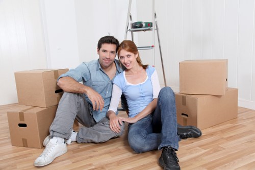 Local moving team handling boxes and bulky items in Crystal Palace