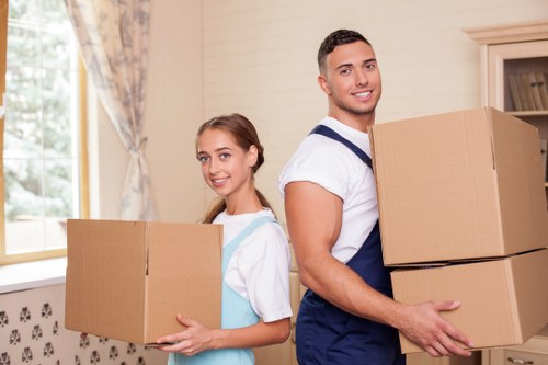 Removal specialists in Crystal Palace preparing belongings for final delivery