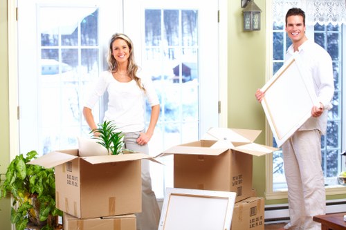 A removals van supporting a flat move in Crystal Palace